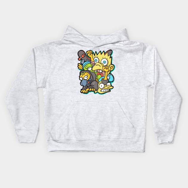 The bad unity Kids Hoodie by rollout578